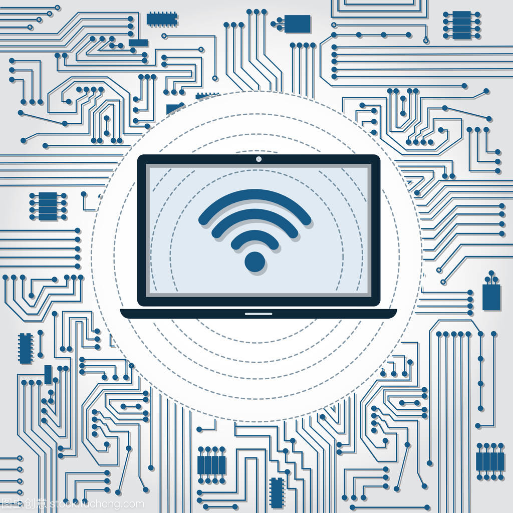 手提電腦、 無線網(wǎng)絡(luò)和電子產(chǎn)品的電路